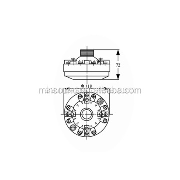 Unidad del conductor del altavoz Siren TD-100 100W